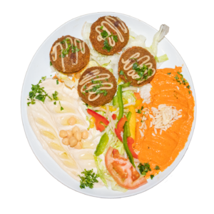 Combinado falafel