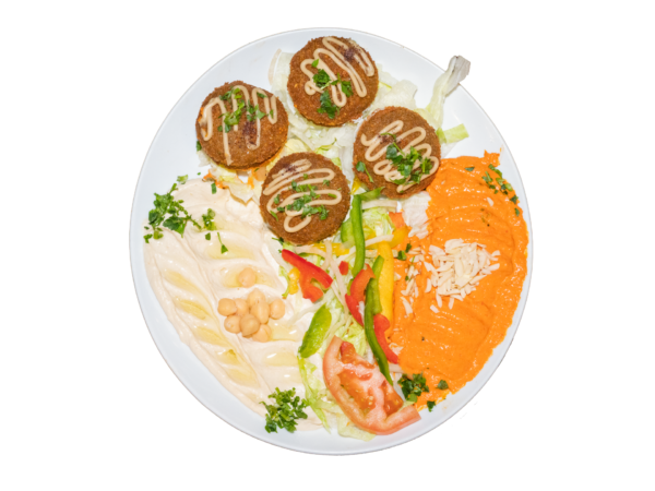 Combinado falafel