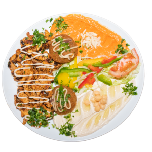 Combinado shawarma pollo