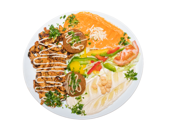 Combinado shawarma pollo